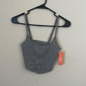 Collie Casual Corset, size small. Grey. Adjustable straps.